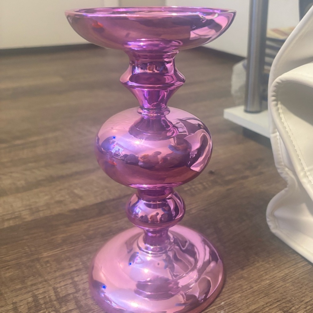 Bath & Body Works Shimmering Pink Candle Holder
